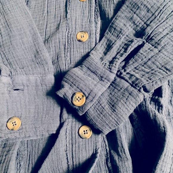 Free People All About The Feels Button Blouse - Picture 10 of 12